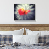 Dahlia Blume Schwarz-Weiß Leinwanddruck (Insitu (Schlafzimmer))