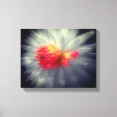 Dahlia Blume Schwarz-Weiß Leinwanddruck (Vorderseite)