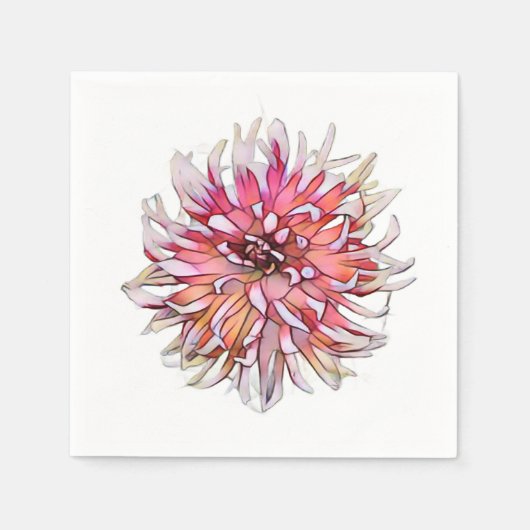 DAHLIA BLUME SERVIETTE (Vorderseite)