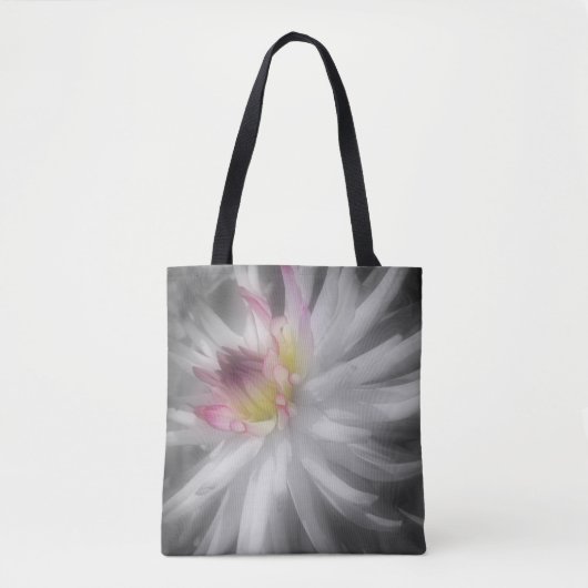 Dahlia-Blume - teilweise Farbe Tasche (Vorderseite)