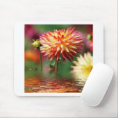 Dahlia-Blume über dem Wasser Mousepad (Mit Mouse)