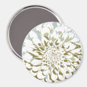 Dahlia-Blumen-Kühlschrankmagnet Magnet (Vorderseite/Rückseite)
