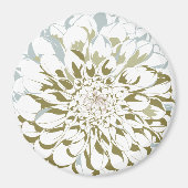 Dahlia-Blumen-Kühlschrankmagnet Magnet (Vorne)