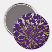 Dahlia-Blumen-Kühlschrankmagnet Magnet (Vorderseite/Rückseite)