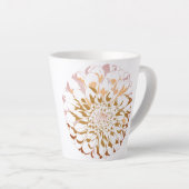 Dahlia-Blumen-Tasse Milchtasse (Rechte Ecke)