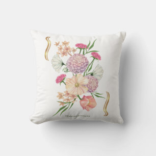 Dahlia-Blumendesign – Elegant Kissen