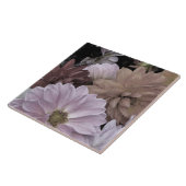 Dahlia Blumengarten Abstrakte Keramik Fliese (Seite)