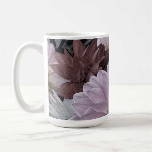 Dahlia Blumengarten Abstrakte Tasse (Links)