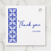 Dahlia Buds Personalisierte Gastgeschenk Tags Geschenkanhänger (Rückseite)