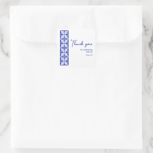 Dahlia Buds Personalisierte Party Stickers (Tasche)