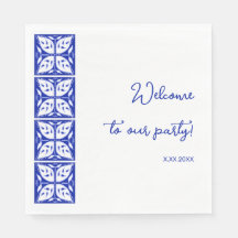 Dahlia Buds Personalisiertes Party Paper Napkins