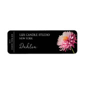 Dahlia Candle Label (Vorne)