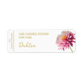 Dahlia Candle Label (Vorne)