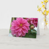 Dahlia Card Basic Hello Karte (Gelbe Blume)