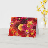 Dahlia-Collage Karte (Gelbe Blume)