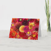 Dahlia-Collage Karte (Vorderseite)