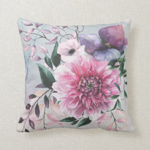 Dahlia Cool Colors Garden Throw Kissen