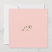 Dahlia Custom Wedding Einladung (Rückseite)