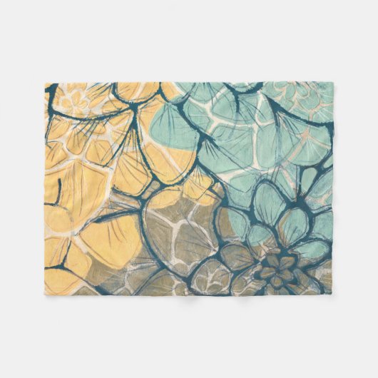 Dahlia Dance I Fleecedecke (Vorderseite (Horizontal))