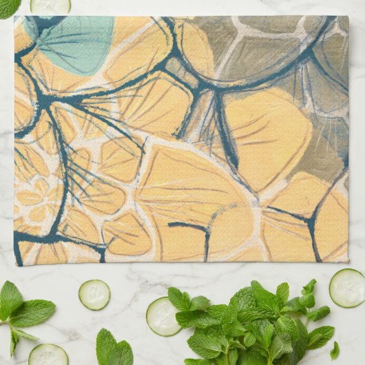 Dahlia Dance I Handtuch (Gefaltet)