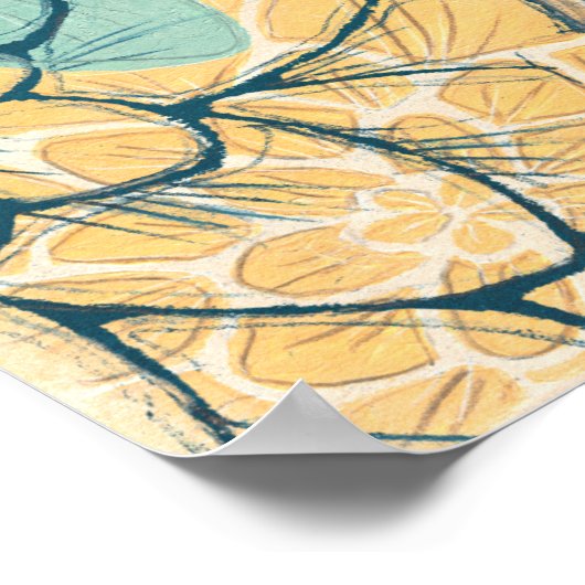 Dahlia Dance I Poster (Ecke)