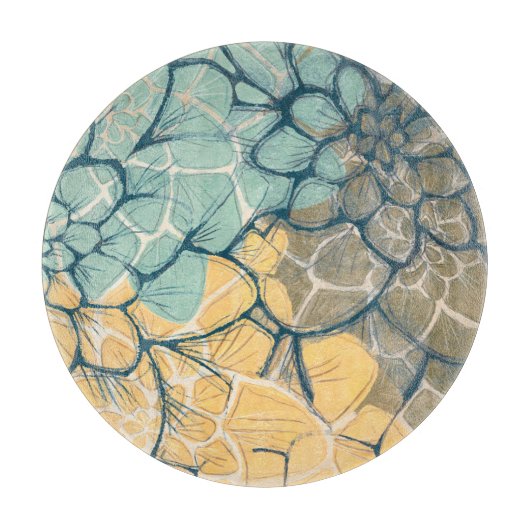 Dahlia Dance I Schneidebrett (Vorderseite)