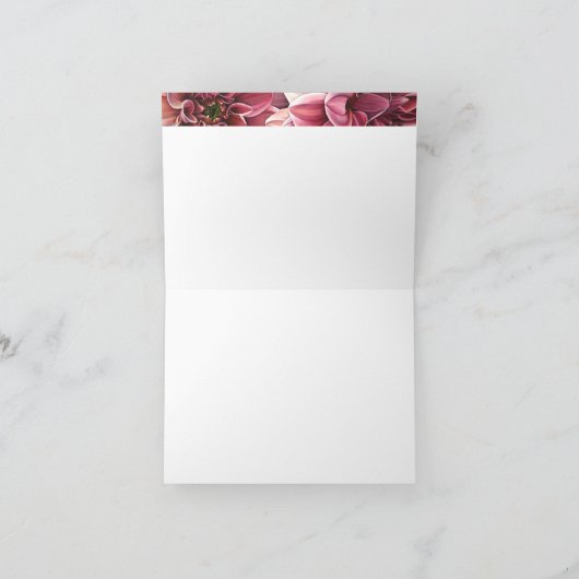 Dahlia DANK YOU CARD Dankeskarte (Innenseite)