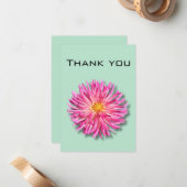 Dahlia Dankeschön Karte (Vorderseite/Rückseite Beispiel)