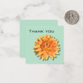 Dahlia Dankeschön Karte (Vorderseite/Rückseite Beispiel)