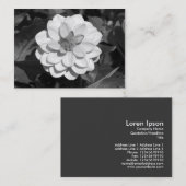 Dahlia 'David Howard' B&W Visitenkarte (Vorne/Hinten)