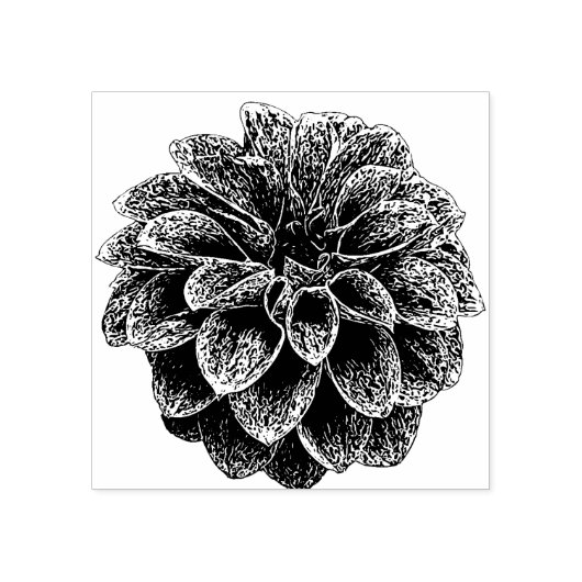 Dahlia Daze Briefmarke Gummistempel (Prägung)