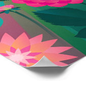 Dahlia Delight Druck Poster (Ecke)