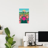Dahlia Delight Druck Poster (Heimbüro)