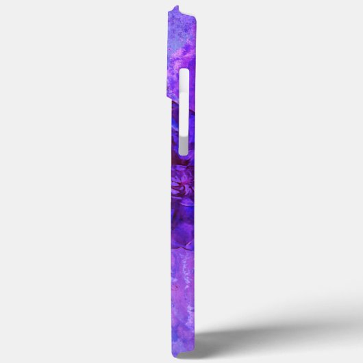 Dahlia Delight in schöner Blues Phone Case (Rückseite / Links)