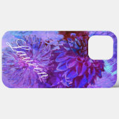 Dahlia Delight in schöner Blues Phone Case (Rückseite (Horizontal))