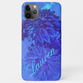 Dahlia Delight in schöner Blues Phone Case (Rückseite)