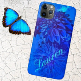 Dahlia Delight in schöner Blues Phone Case