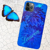 Dahlia Delight in schöner Blues Phone Case