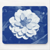 Dahlia - Digital Cyanotype Mousepad (Vorne)
