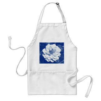 Dahlia - Digital Cyanotype Schürze