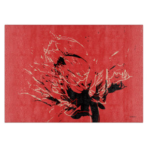 Dahlia duo schneidebrett