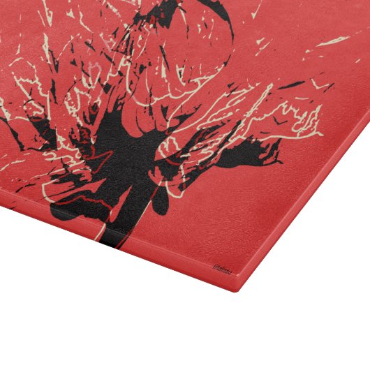 Dahlia duo schneidebrett (Ecke)