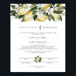 Dahlia - Eheurkunde für Zitrusfrüchte Poster<br><div class="desc">Dieses Heiratszertifikat enthält Zitrusfrüchte aus Aquarellfarbe und einen skurrilen Script-Schriftart. Editieren Sie einfach alle Texte und ändern Sie die Schriftart,  um Ihre Zeremonie und den Stil des Paares zu erfüllen. Für die beste Qualität sollten Sie sicherstellen,  dass Sie mattes Papier verwenden,  sodass die Unterschrift nicht verschmutzt.</div>