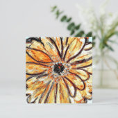 Dahlia Flat Greeting Card Karte (Stehend Vorderseite)