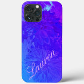 Dahlia Floral Dream Beautiful Blues Phone Case (Rückseite)