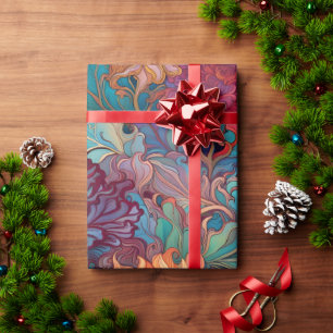 Dahlia Floral Tapestry Geschenkpapier