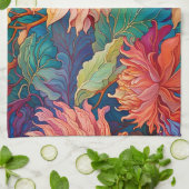 Dahlia Floral Tapestry Geschirrtuch (Gefaltet)