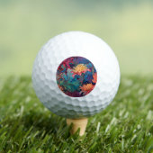 Dahlia Floral Tapestry Golfball (Insitu T-Shirt)