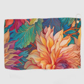 Dahlia Floral Tapestry Golfhandtuch (Horizontal)