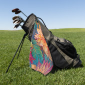 Dahlia Floral Tapestry Golfhandtuch (Gras)